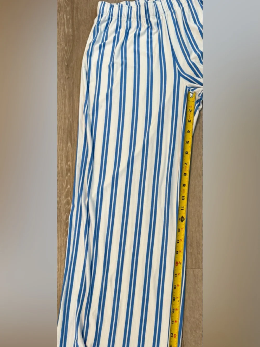 Lake Modal Pajama Pants Loungewear Coastal Blue White Stripe Soft Comfy Small - Picture 8 of 8